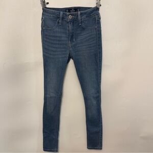 Hollister 00 short women’s skinny jeans jegging medium wash stretch NEW